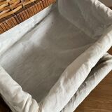 Bamboo and rattan drawer cabinet