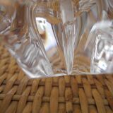 pair of vintage Daum France crystal candlesticks