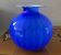 Grand vase boule Murano en pâte de verre bicolore