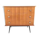 Chest of drawers vintage feet compass metal