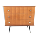 Commode vintage pieds compas metal