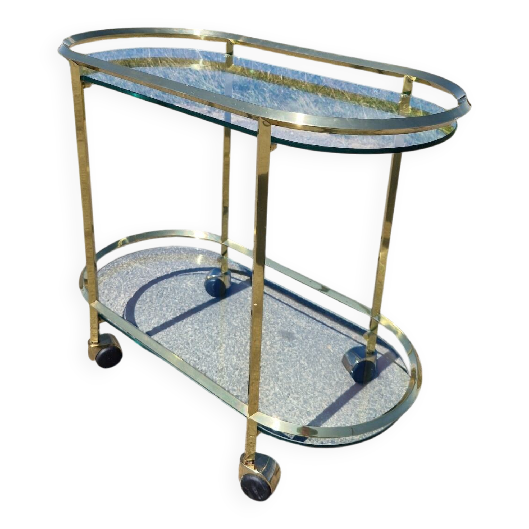 Serving bar trolley
