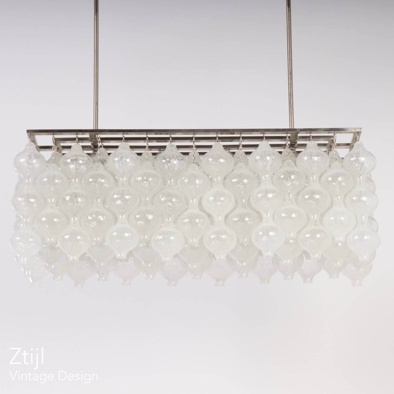 Tulipan Pendant Lamp with 162 Glass Elements, Austria 1960s | Unique Object
