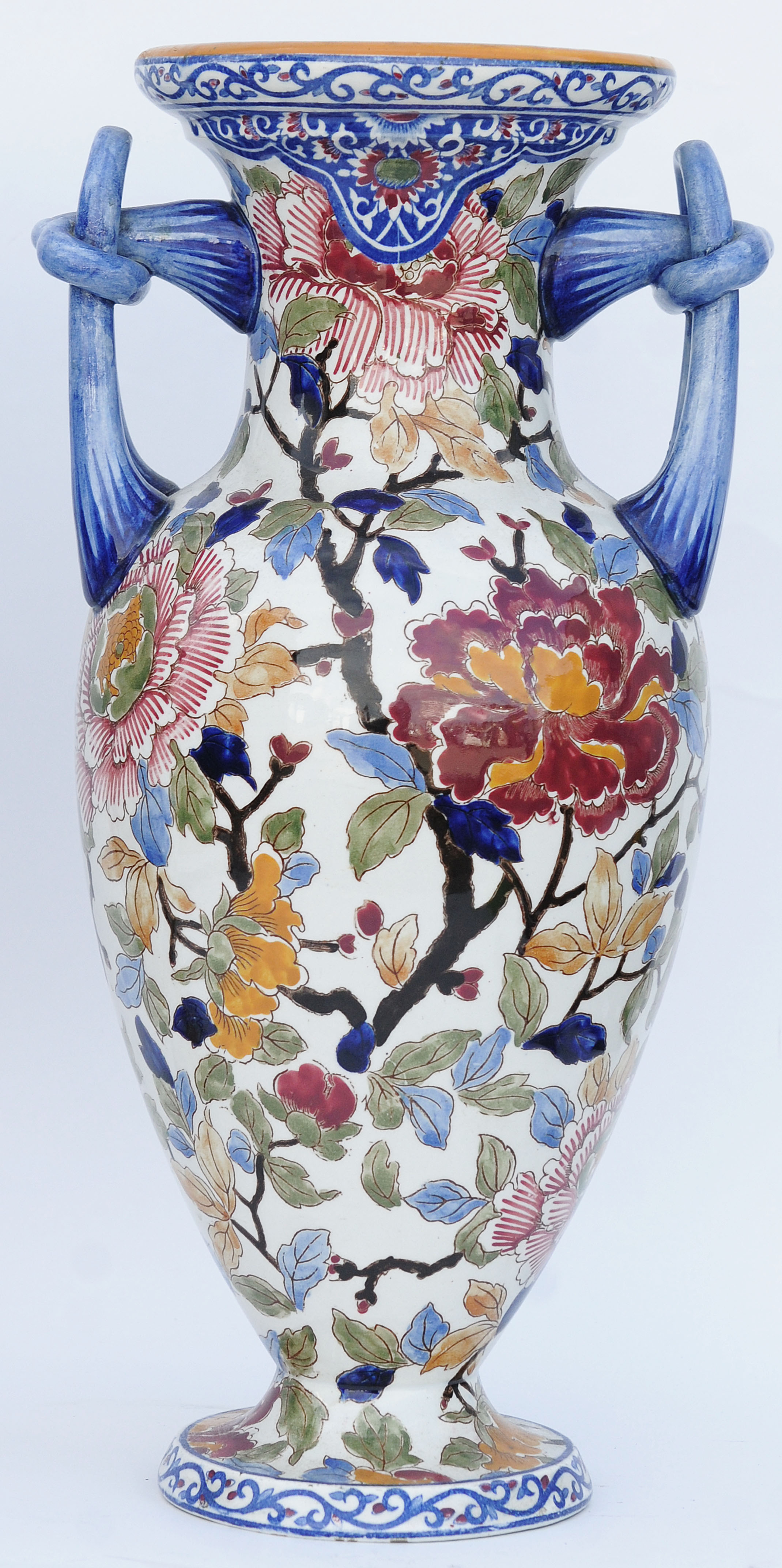 Pair of Gien's faience vases