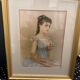 Framed antique print