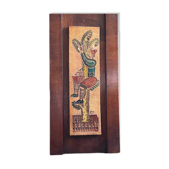 Plaque décorative en céramique Capron
