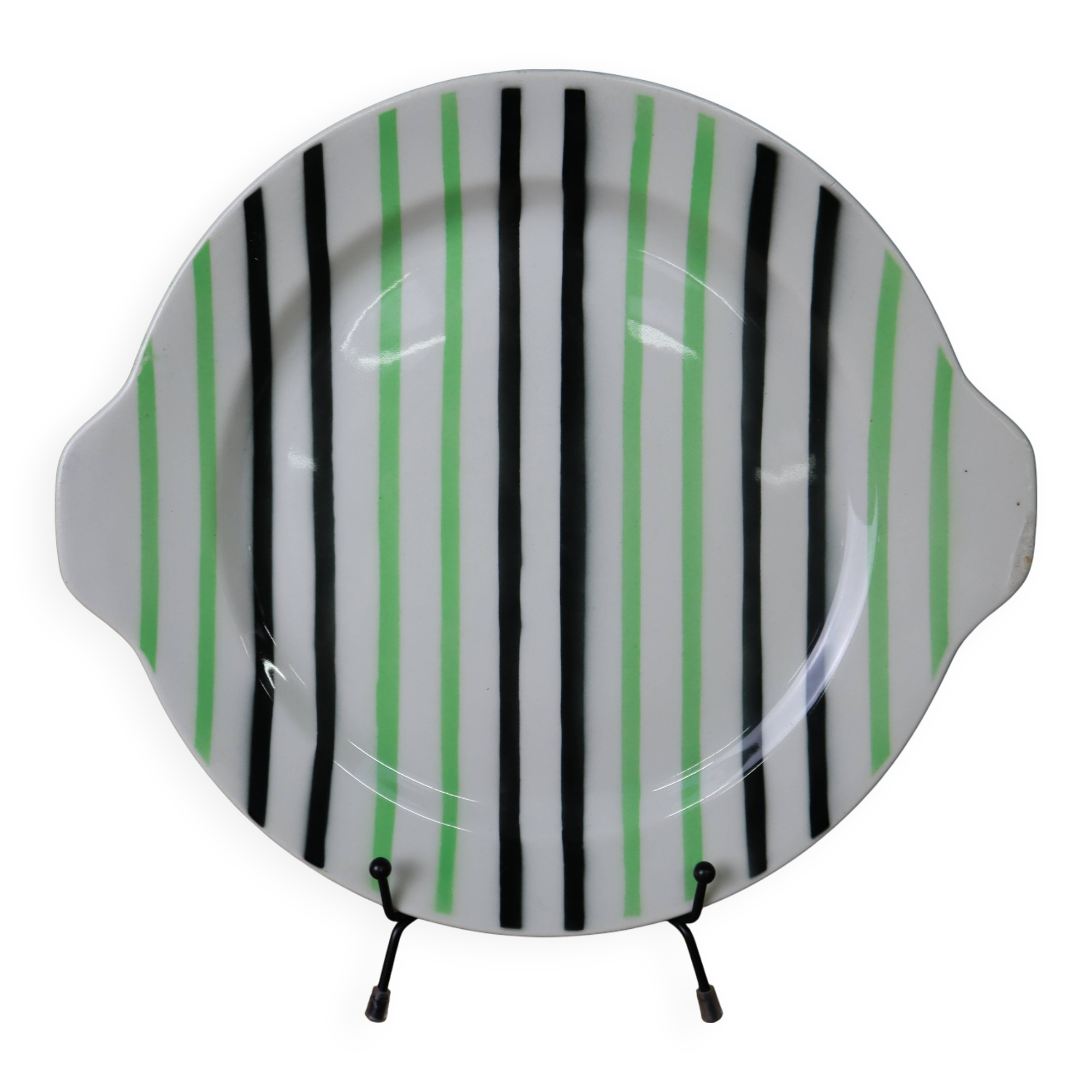 Vintage 50's "orcerame" Moulin des loups cake dish