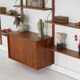 Teak modular shelving unit, Danish design, 1960s, made in Denmark