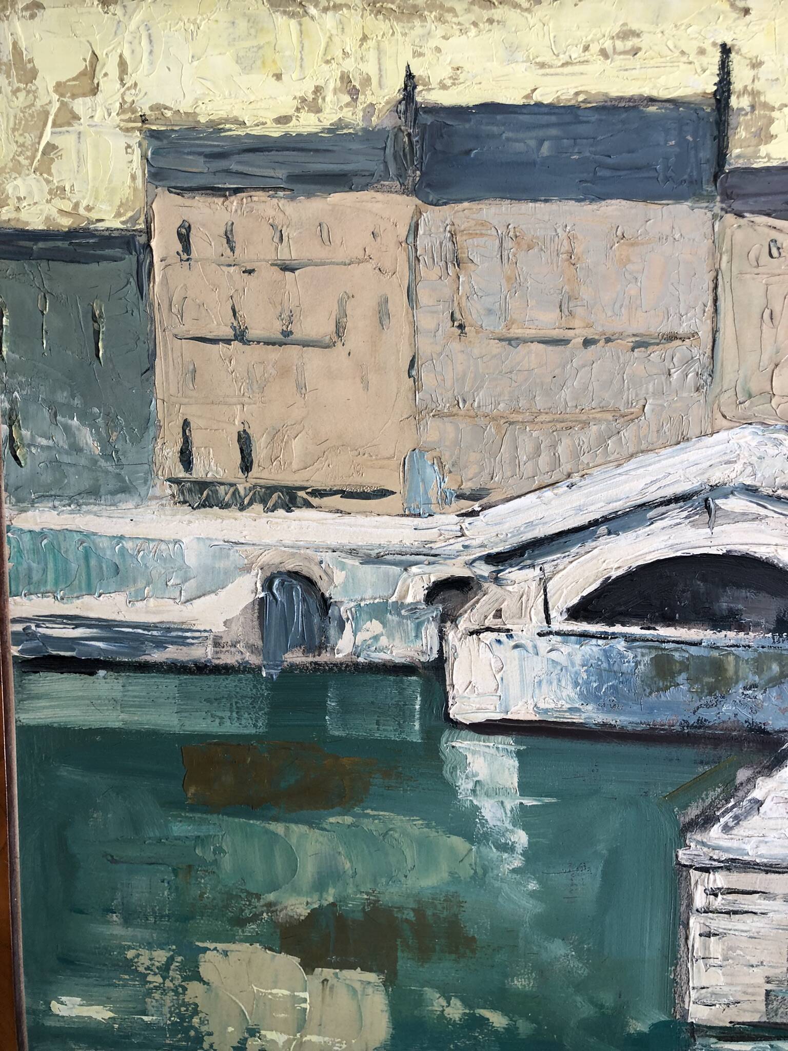 R. Lidoreau The new bridge, Paris