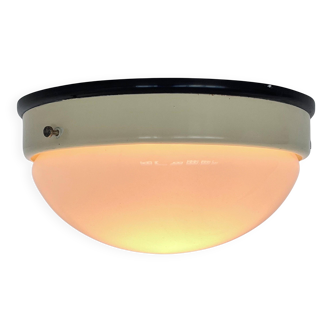 Pair of bakelite Bauhaus ceiling light or flush mounts, 1940s