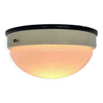 Pair of bakelite Bauhaus ceiling light or flush mounts, 1940s