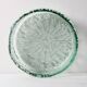Centre de table en verre recyclé vert de Géorgie, Italie années 1970