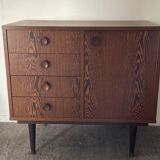 Vintage rosewood chest of drawers 60s