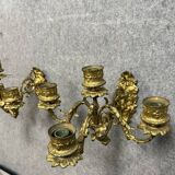 Important pair of Louis XV style bronze wall lights