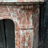 Louis XV style fireplace in Rance marble circa 1900