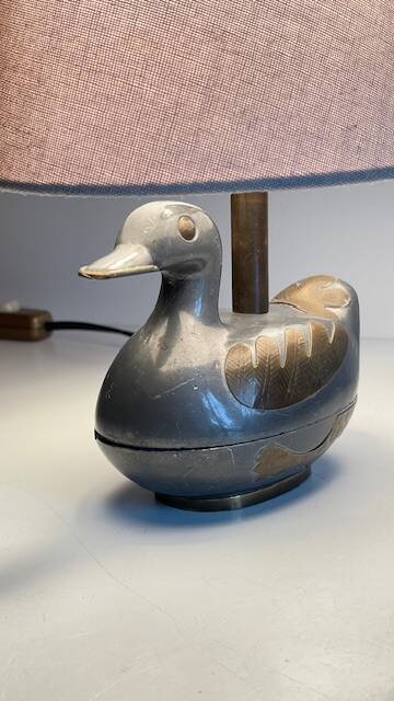 Vintage duck lamp
