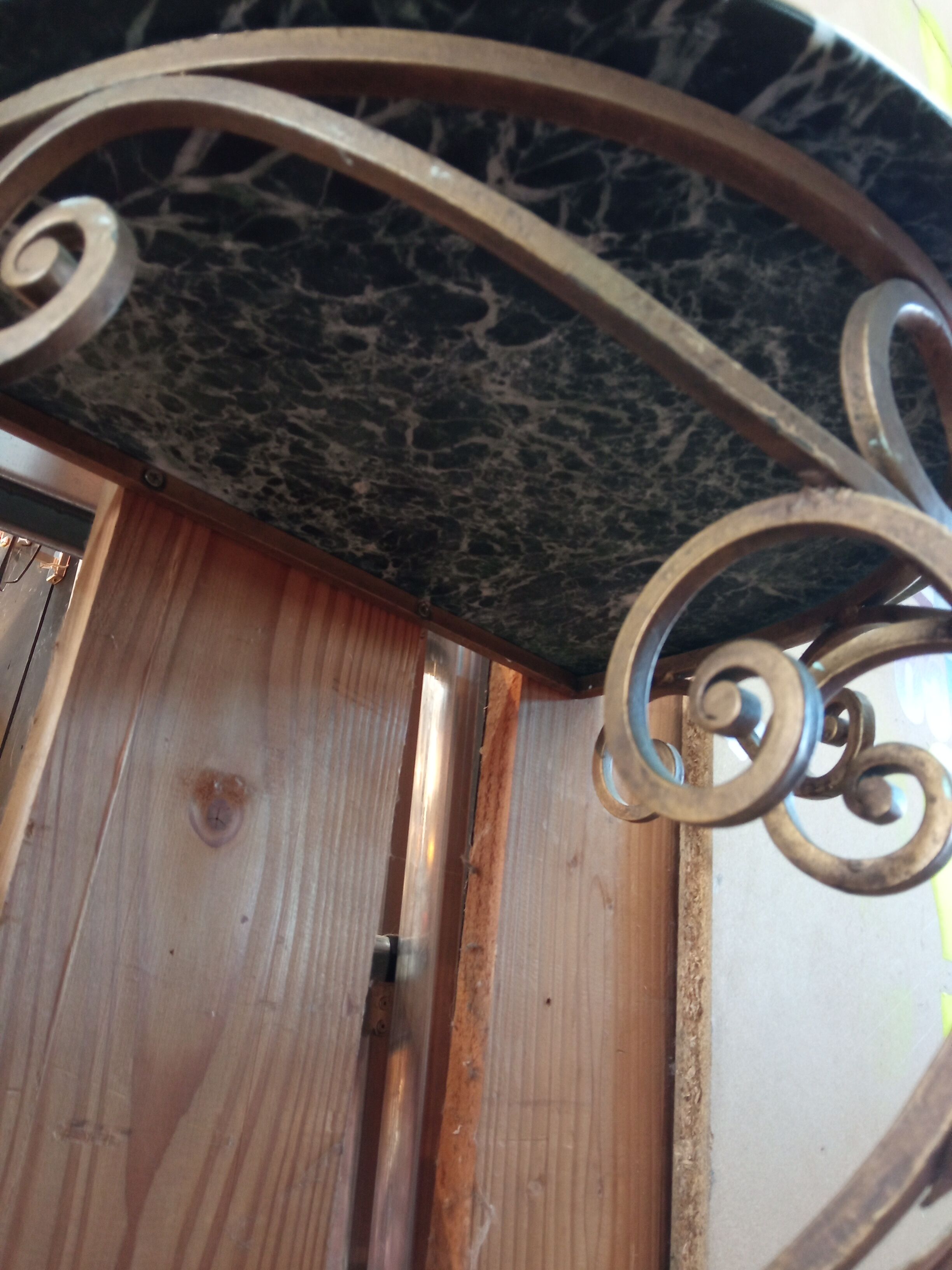 Wrought iron console 1950