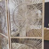 Vintage rattan screen