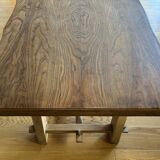 Brutalist elm table
