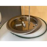 Murano Style Glass Pendant Swirling Green and White