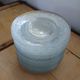 18 vintage pressed glass dessert plates
