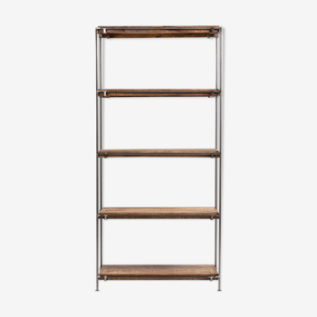 Industrial shelf in mango 208 cm high