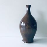 Enamelled sandstone vase