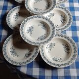 Set of eight iron earth plates