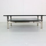 Table basse en verre et cuir 'Diesis'  par Antonio Citterio B&B Italia
