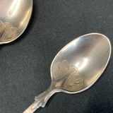 Tableware, suite of 6 small silver spoons early twentieth century