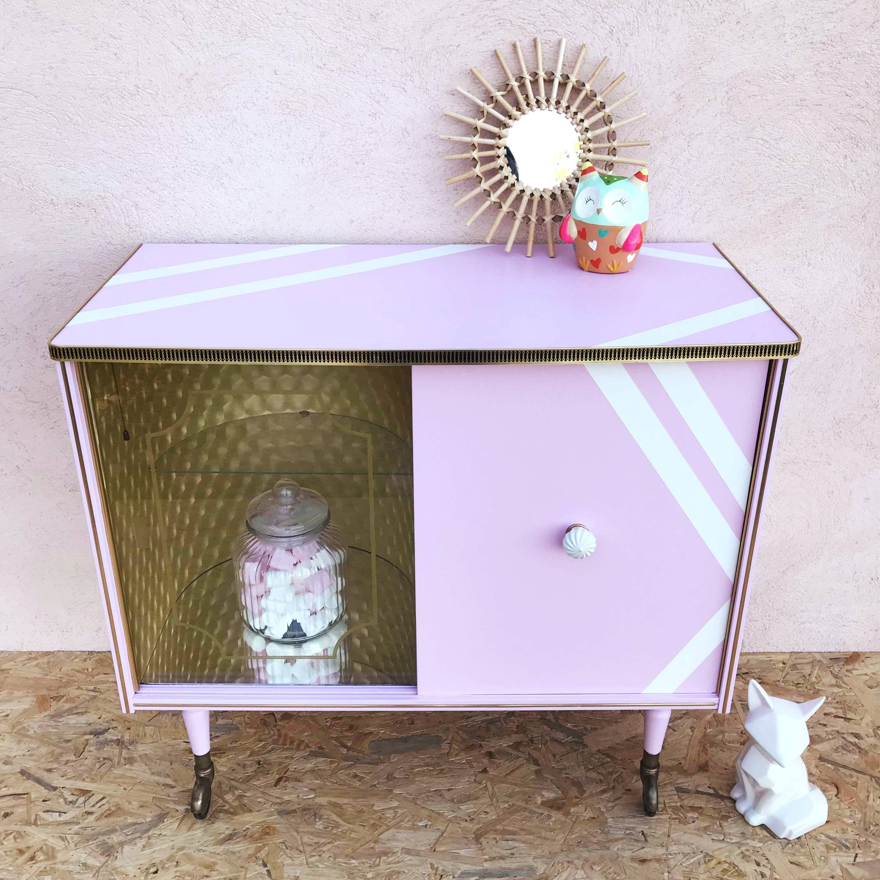 Bar cabinet, revamped, vintage 50s-60s