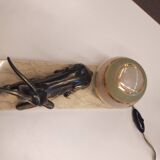 Lamp art deco antelope in regulated
