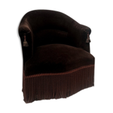 Chocolate toad armchair