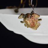 Charming white Art Deco alabaster pendant, 1940s