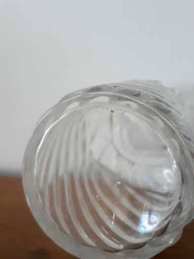 Trio de flacons cristal Baccarat modèle Bambou , vers 1910