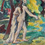Paul senac Huile sur toile les baigneuses tableau ancien