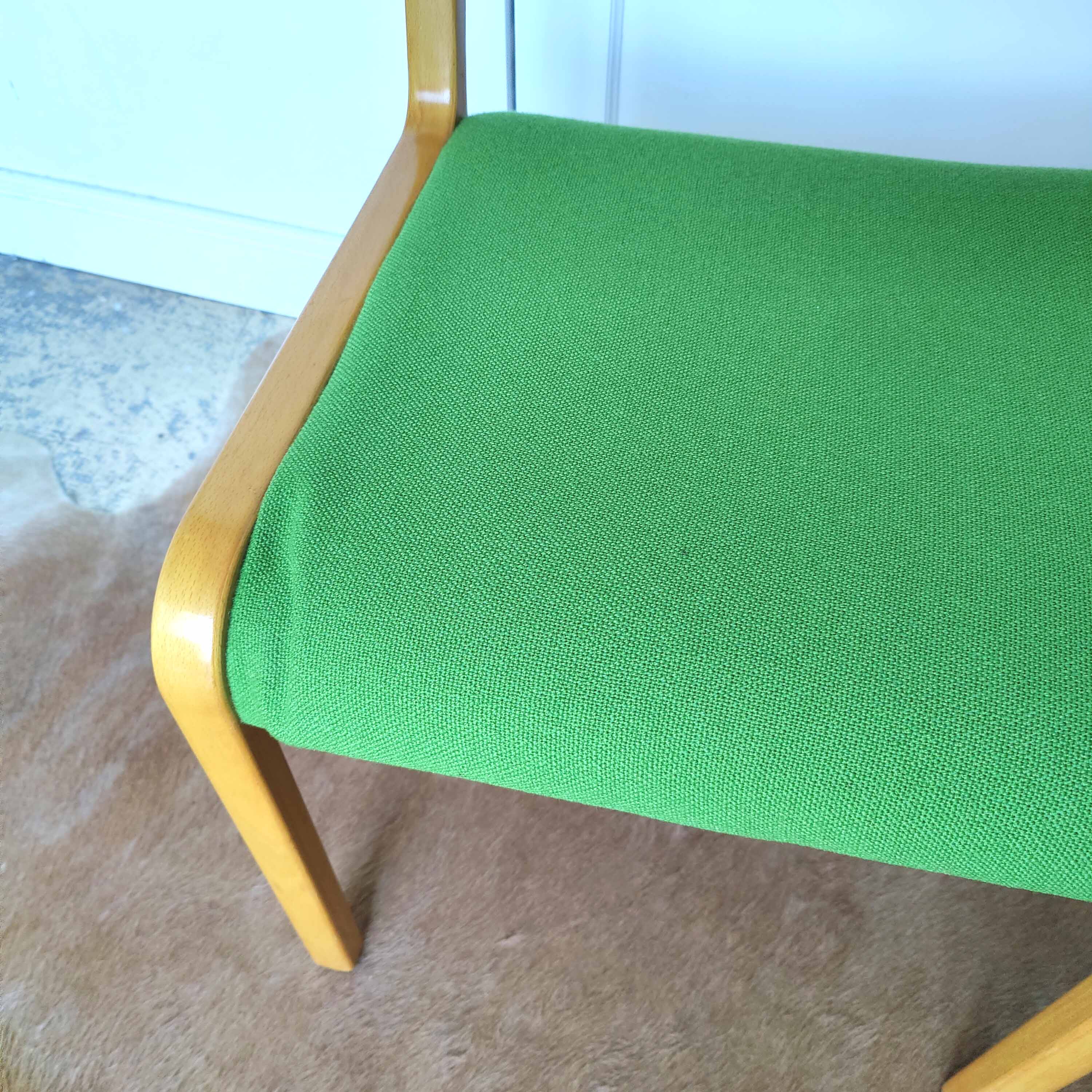 Curved wooden chairs design Wilhelm Ritz pou Wilkhahn 60s