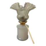 Opaline and glass table lamp