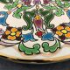 Decorative plate, made in spain floral, signed jose royo vilar, spain