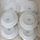 6 flat plates - Antique tableware set 82 pieces Sarreguemines earthenware Art Nouveau style