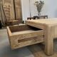 Table basse en chêne blond