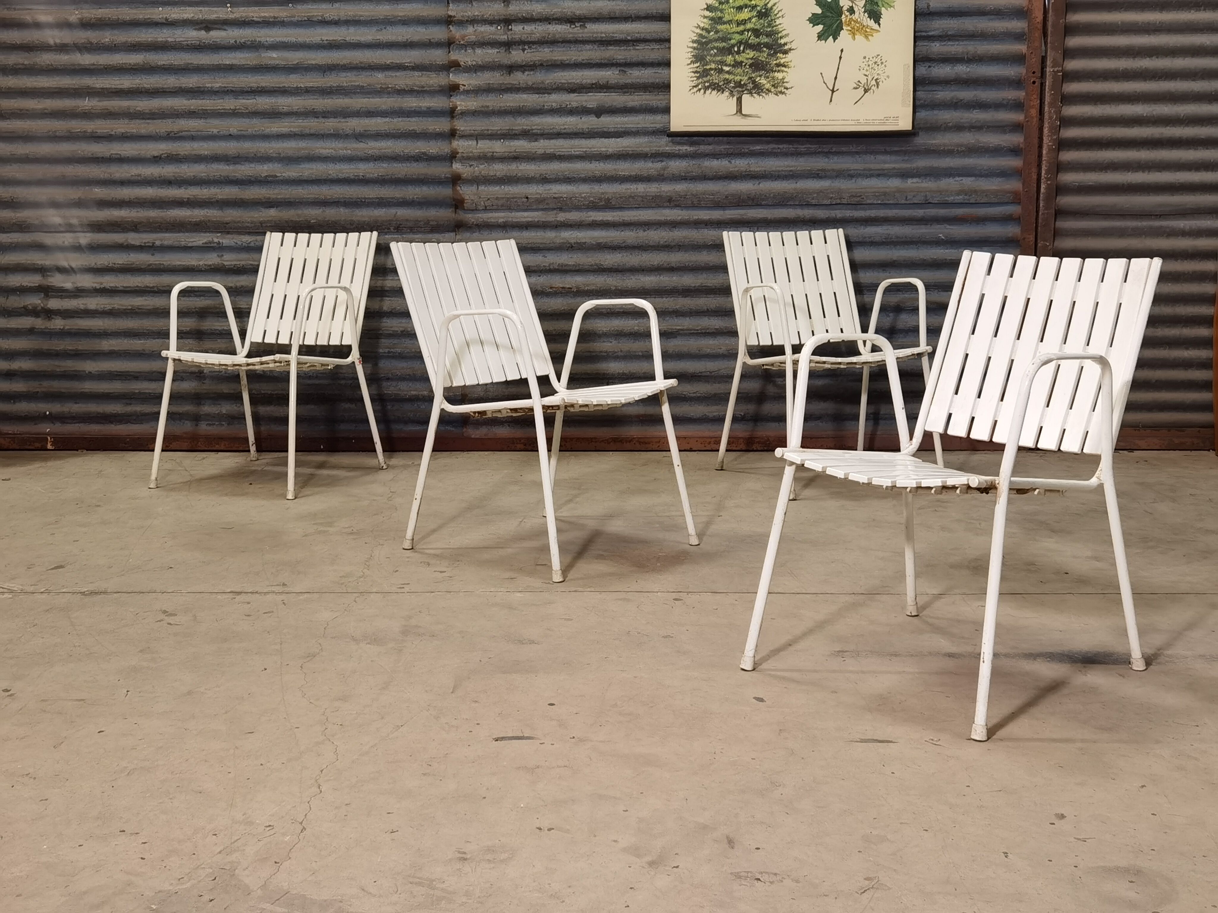Set of 4 garden chairs Emu 1970