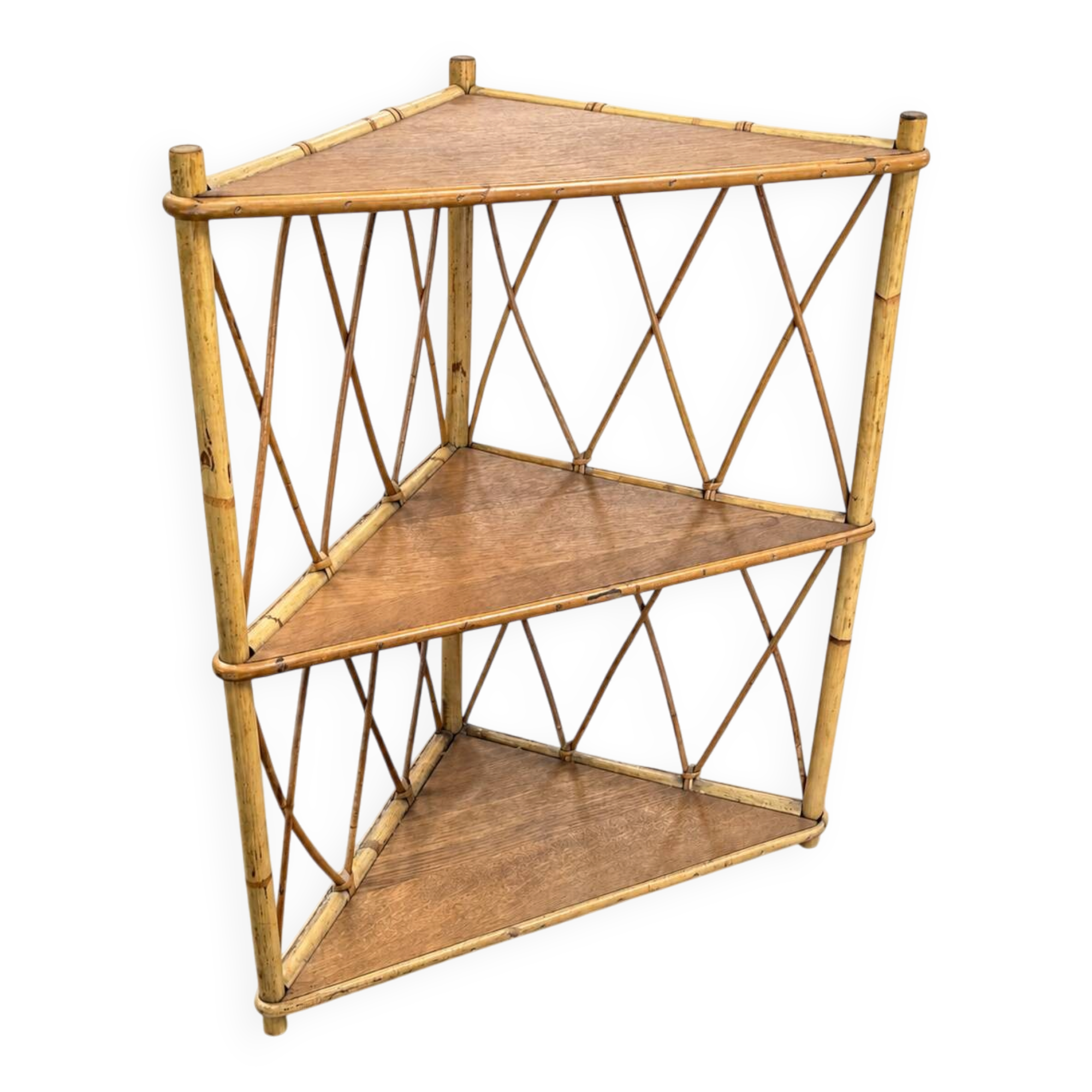 Rattan shelf