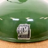 Industrial Green Enamel Factory Lamp from Benjamin, 1960s