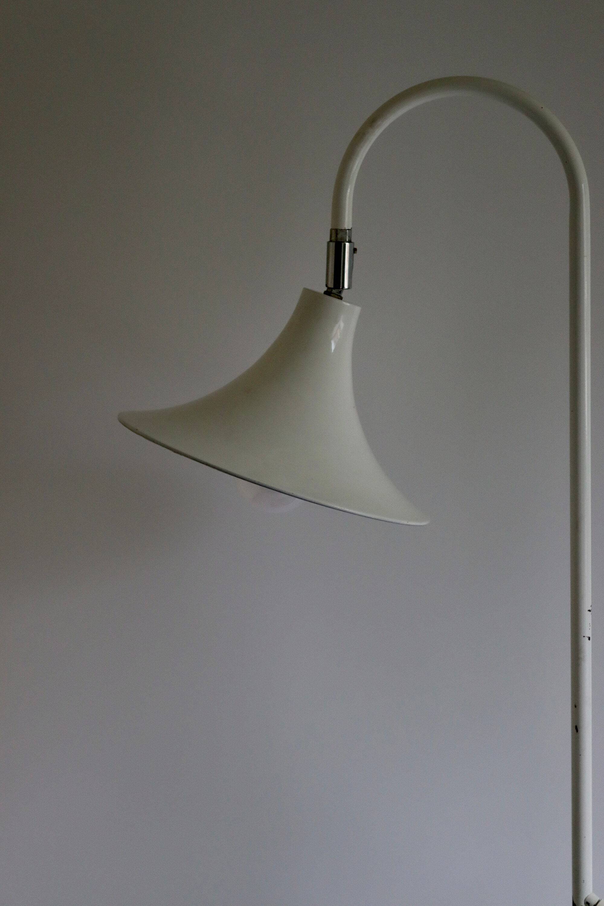 Statement metal lamp, designed by Börje Claes for Norlett Elit. Circa 1960s, Sweden.