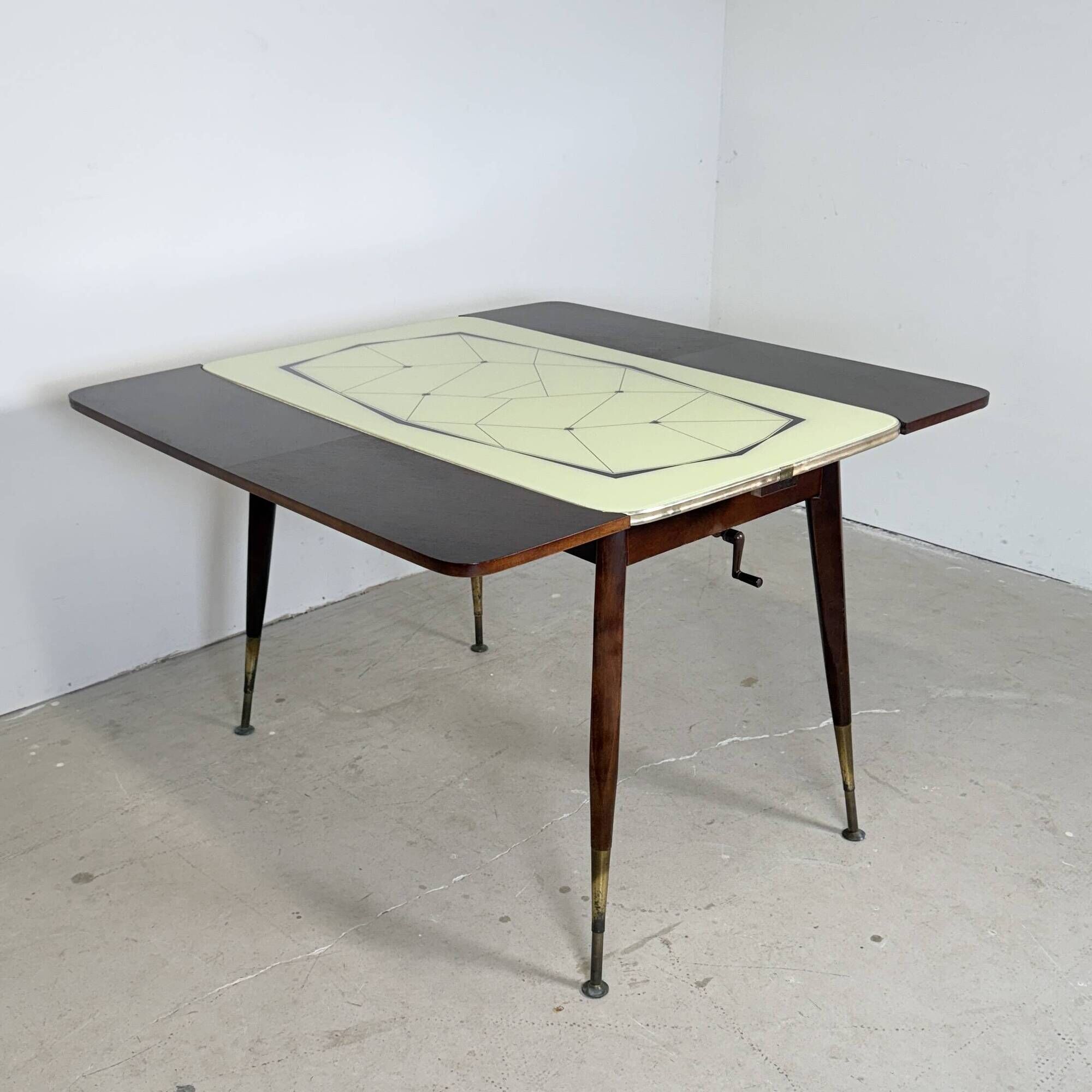 Mid-Century Height-Adjustable 'Kurbeltisch' Dining & Coffee Table – 1950s