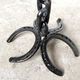 Large wrought iron floor candlestick, folk art, around 1900
