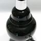 Elegant little vintage lamp base in black ceramic