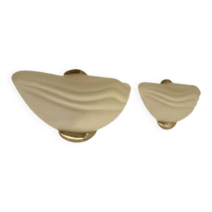 Paire d'appliques vintage - laiton