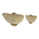 Pair of vintage wall lights in brass and frosted glass, Italy, 1970.